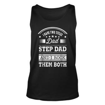 Step Father Gifts Awesome Step Dad Gift Unisex Tank Top | Mazezy CA