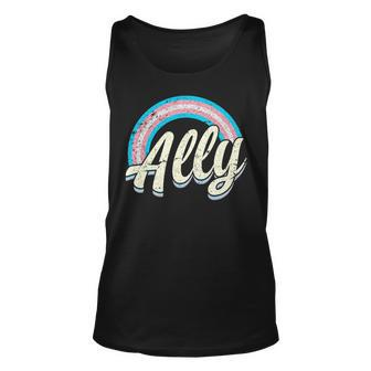 Straight Ally Transgender Colors Lgbt Pride Unisex Tank Top | Mazezy