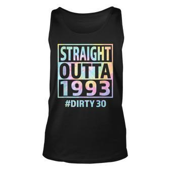 Straight Outta 1993 Dirty Thirty 30Th Birthday Tie Dye Tank Top | Mazezy