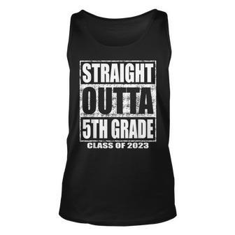 Straight Outta 5Th Grade Class 2023 Graduation Fifth Grade Unisex Tank Top | Mazezy