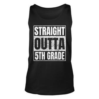 Straight Outta 5Th Grade Graduation Gifts 2023 Fifth Grade Unisex Tank Top | Mazezy
