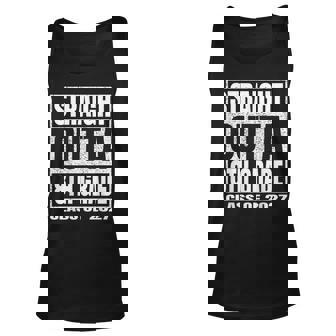 Straight Outta 8Th Grade School Graduation Class Of 2027 Unisex Tank Top | Mazezy