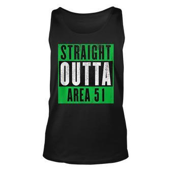 Straight Outta Area 51 | Funny Storm Area 51 Event Unisex Tank Top | Mazezy