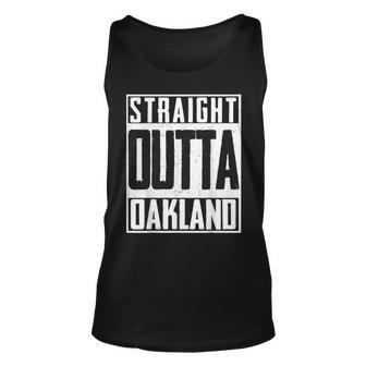 Straight Outta Oakland Pride Patriot Football-Fan Cali Unisex Tank Top | Mazezy