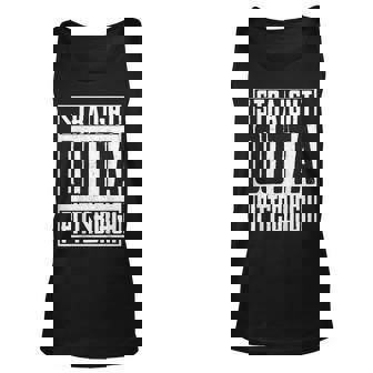 Straight Outta Pittsburgh Pride Hockey Fan Unisex Tank Top | Mazezy