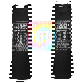 Straight Outta Preschool Class Of 2023 Graduation Tie Dye Unisex Tank Top | Mazezy