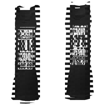 Straight Outta Preschool Class Of 2023 Senior Graduation Unisex Tank Top | Mazezy