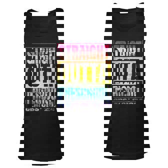 Straight Outta Preschool School Class 2024 School Graduation Tank Top | Mazezy