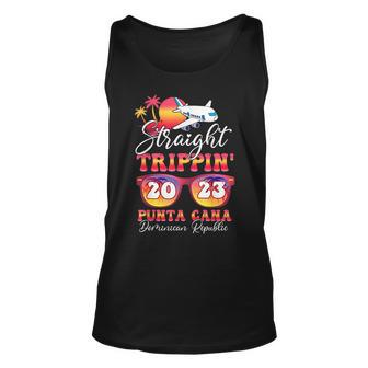 Straight Trippin 2023 Family Vacation Punta Cana Matching Unisex Tank Top - Seseable