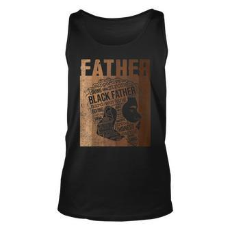Strong Black Father Dope Dad Black Natural Afro African Tank Top | Mazezy