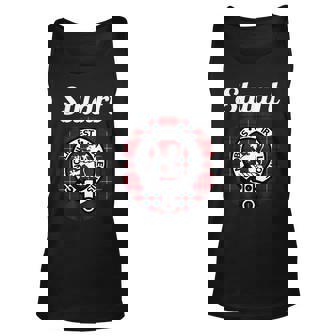 Stuart Of Bute Clan Scottish Name Coat Of Arms Tartan Unisex Tank Top | Mazezy