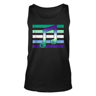 Subtle Mlm Pride Music Musician Love Mlm Gay Male Flag Tank Top | Mazezy