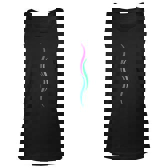 Subtle Polysexual Pride Lines Poly Pride Flag Unisex Tank Top | Mazezy