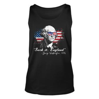 Suck It England Funny 4Th Of July George Washington 1776 Unisex Tank Top - Monsterry CA