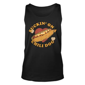 Suckin On A Chili Dog Foodie Funny Unisex Tank Top | Mazezy CA