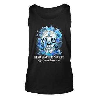 Sugar Skull Dead Pancreas Society Diabetes Awareness Tank Top - Thegiftio UK