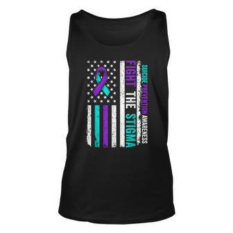 Suicide Prevention Support Fight Stigma Suicide Awareness Tank Top - Seseable
