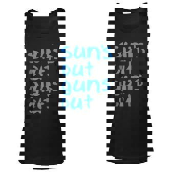 Suns Out Guns Out Retro 80S Nerd Geek Graphic Unisex Tank Top - Thegiftio
