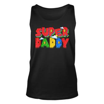 Super Daddy Fathers Day Outfits Funny Gift For Daddy Unisex Tank Top - Seseable