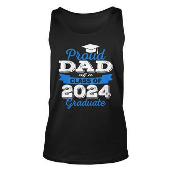 Super Proud Dad Of 2024 Graduate Awesome College For Dad Tank Top | Mazezy