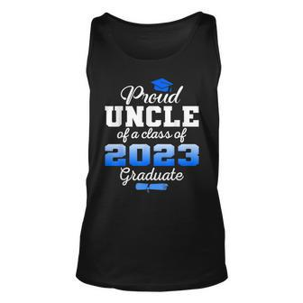 Super Proud Uncle Of 2023 Graduate Awesome Family College Unisex Tank Top | Mazezy UK