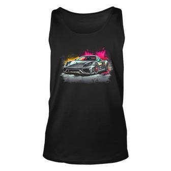 Supercar Exotic Sports Car Concept Hypercar Vintage Graphic Tank Top - Monsterry CA
