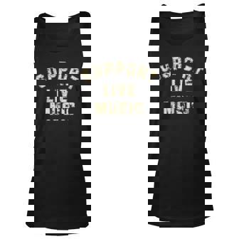 Support Live Music Musicians Concertgoers Music Lovers Unisex Tank Top - Seseable