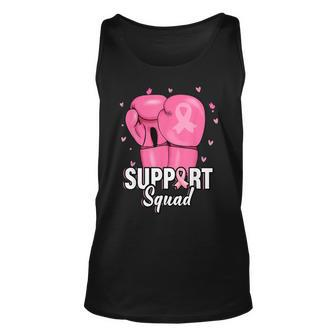 Support Squad Breast Cancer Awareness Boxing Gloves Tank Top - Seseable