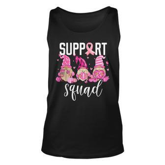 Support Squad Breast Cancer Awareness Gnomes Family Tank Top | Mazezy