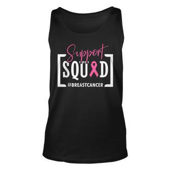 Support Squad Breast Cancer Awareness Warrior Pink Ribbon Tank Top - Seseable