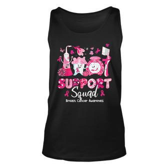 Support Squad Tooth Dental Breast Cancer Awareness Dentist Tank Top | Mazezy