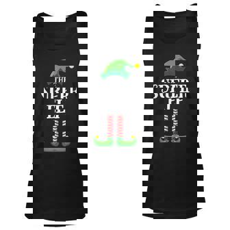 Surfer Elf Matching Family Group Christmas Party Gift For Women Unisex Tank Top - Thegiftio UK