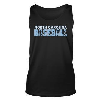 The Tarheel State Souvenir Sport Dad North Carolina Baseball Tank Top | Mazezy