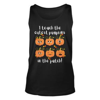 I Teach The Cutest Pumpkins In The Patch My Pumpkin Class Pumpkin Tank Top | Mazezy
