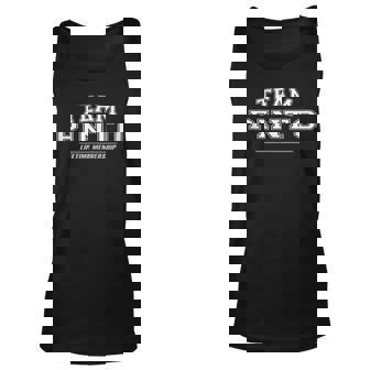 Team Pinto | Proud Family Surname Last Name Gift Unisex Tank Top | Mazezy