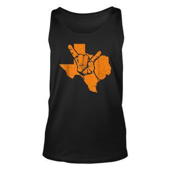 Texas Pride Hook 'Em Distressed Tank Top - Seseable