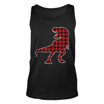 Th Dinosaur Red Buffalo Plaid Costume Dinosaur Lover For Buffalo Lovers Tank Top | Mazezy AU