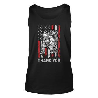 Thank You Proud Patriotic American Veterans 362 Unisex Tank Top - Monsterry