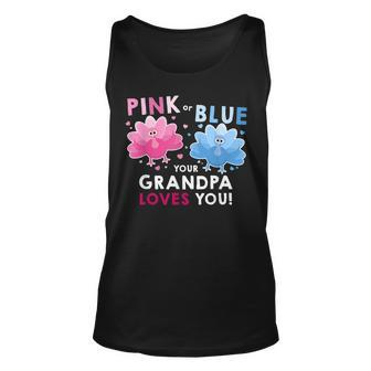 Thanksgiving Baby Shower Gender Reveal For Grandpa Unisex Tank Top | Mazezy