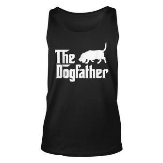 The Dogfather Basset Hound Dog Father Dad Gift Unisex Tank Top | Mazezy