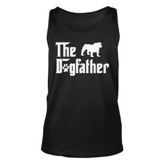 The Dogfather English Bulldog Dog For Father Unisex Tank Top | Mazezy