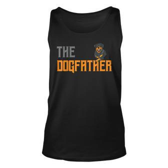 The Dogfather Rottweiler Dog Rottweilers Dogs Owner Gift Unisex Tank Top - Thegiftio UK