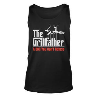 The Grillfather A Bbq You Cant Refuse - Funny Dad Bbq Unisex Tank Top | Mazezy