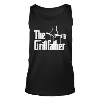 The Grillfather Dad Chef Grilling Grill Master Bbq Fathers Unisex Tank Top | Mazezy