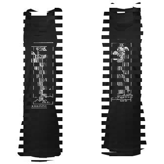 The Hermit Tarot Card Gift For Women Unisex Tank Top - Thegiftio UK