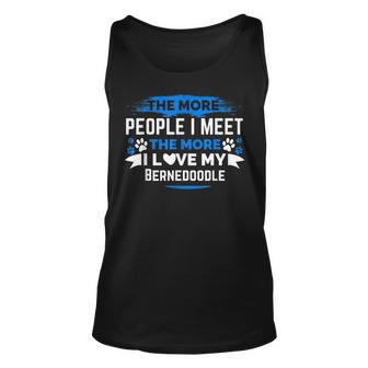 The More I Love My Bernedoodle Unisex Tank Top - Thegiftio UK