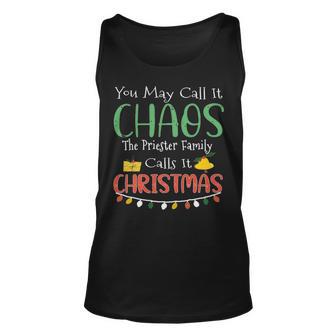 The Priester Family Name Gift Christmas The Priester Family Unisex Tank Top | Seseable UK
