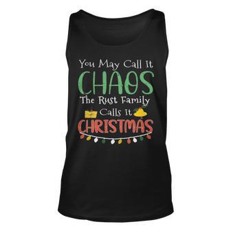 The Rust Family Name Gift Christmas The Rust Family Unisex Tank Top - Seseable