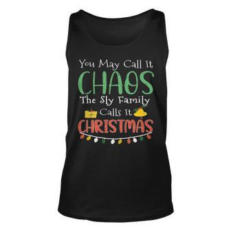 The Sly Family Name Gift Christmas The Sly Family Unisex Tank Top