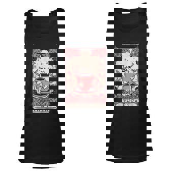 The Tea Drinker Tarot Card Reading Occult Dark Magic Unisex Tank Top - Thegiftio UK